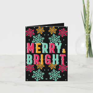 Cartão Feliz e Bright Natal Colorido