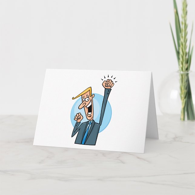 Cartão Feliz empresário (Criador carregado)