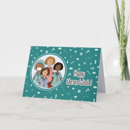 Cartão Feliz Enfermeiro Semana Personalizado