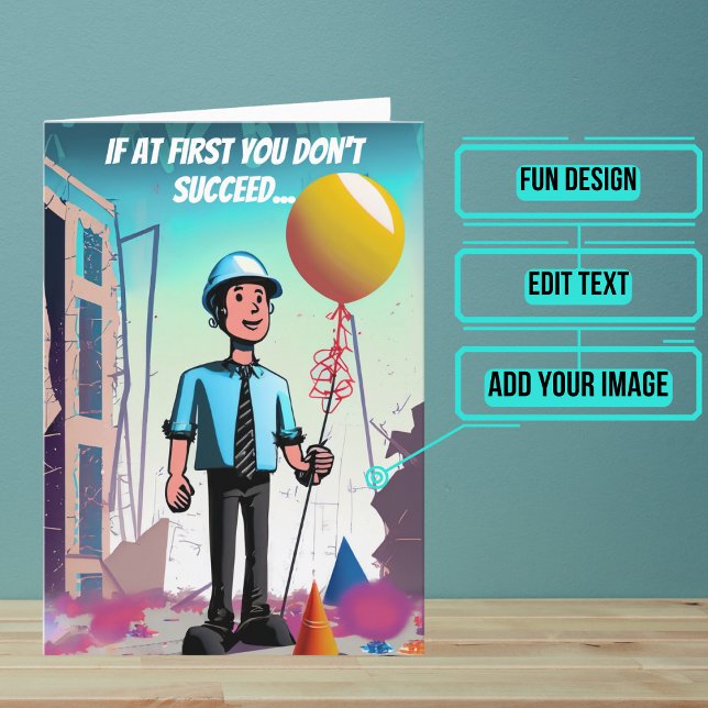 Cartão Feliz Engenheiro de aniversário (This lovely card is specifically for the engineer friend or family member in your life. )