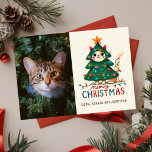 Cartão Feliz Engraçada Foto de Natal Feliz<br><div class="desc">Feliz De Natal E Brilho</div>