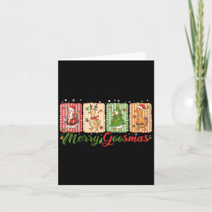 Cartão Feliz Engraçada Goosemas Bobo de Pato de Natal Me 