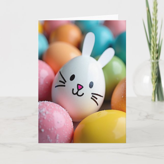 Cartão Feliz Esfera da Primavera (Frente)
