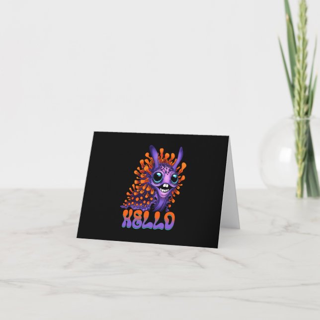 Cartão Feliz Espanhol Shawl Nudibranch (Frente)
