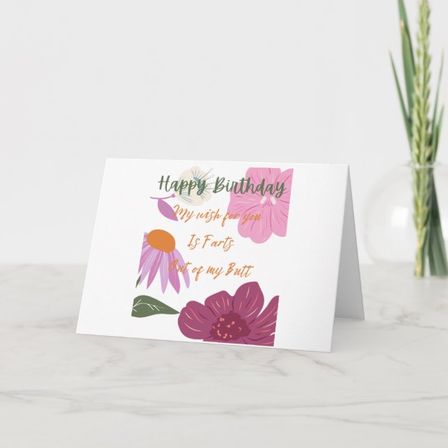 Cartão Feliz Farinhas de Aniversário (Frente)