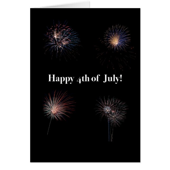 Cartão Feliz Forte de julho (Frente)