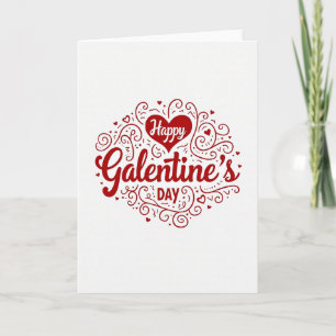 Cartão Feliz Galentines Melhor Amiga Matte