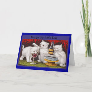 Cartão Feliz Gatinhos Malditos Dias de os pais
