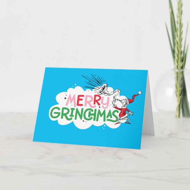 Cartão Feliz Grinchmas Senhor Grinch (Frente)