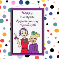 Feliz Hair Stylists Apreciação Dia de Abril 25