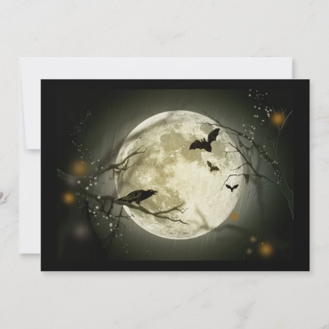 Cartão feliz Halloween (Frente)