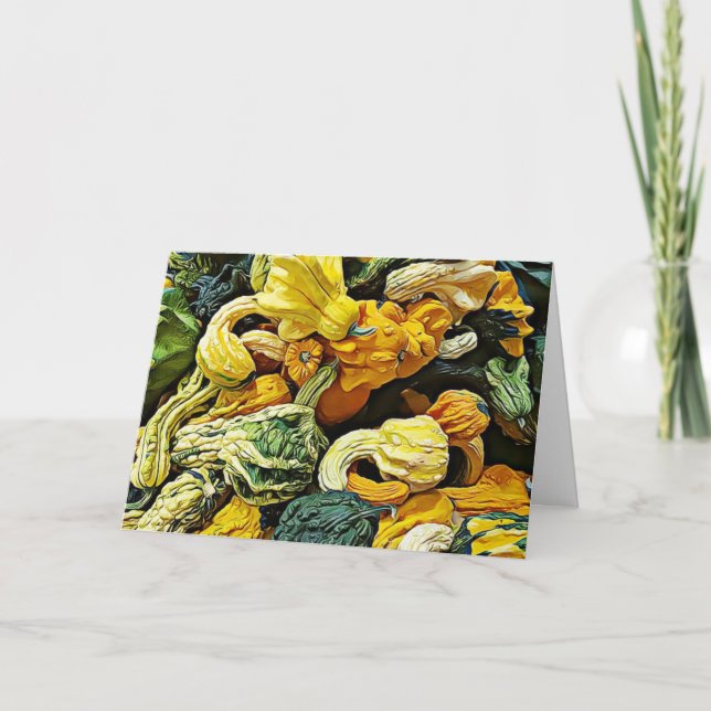 Cartão Feliz Halloween Abençoa Pumpkins (Frente)