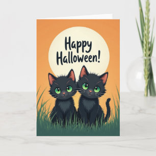 Cartão Feliz Halloween Amigos