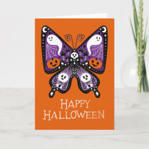 Feliz Halloween Butterfly Ghost