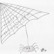 Feliz Halloween - Carta da Aranha