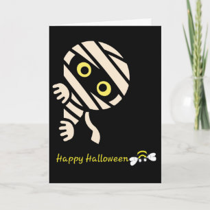 Cartão "Feliz Halloween" da Mamãe Abelha (Mensagem