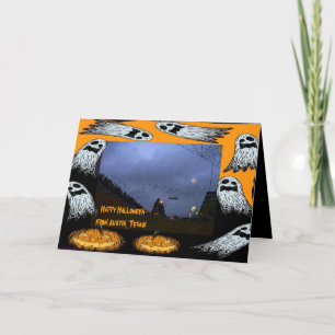 Cartão Feliz Halloween de Austin, TX.