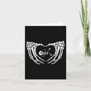 Cartão Feliz Halloween Grávida Bebê Skeleton Spookies Sea