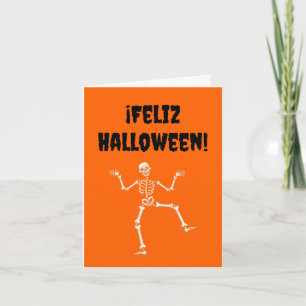 Cartão Feliz Halloween (Halloween em espanhol)