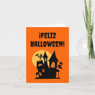 Cartão Feliz Halloween (Halloween em espanhol) 