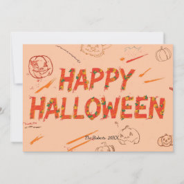 Cartão Feliz Halloween, Halloween minimalista mode