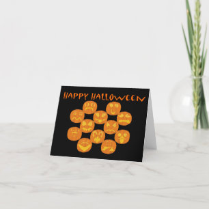 Cartão Feliz Halloween Jackolanteras