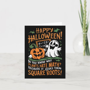 Cartão Feliz Halloween - Professor de Matemática, Cientis