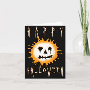 Cartão feliz halloween : splatolanterna