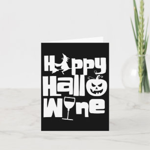 Cartão Feliz Hallowine Dia de as Bruxas engraçado Night W