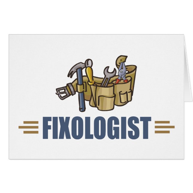 Cartão Feliz Handyman (Frente Horizontal)