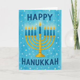 Cartão Feliz Hanukkah