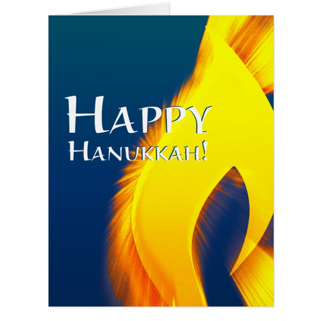 Cartão feliz hanukkah (candleShine) (Frente)