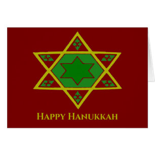Cartão Feliz Hanukkah, Estrela de David
