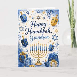 Cartão Feliz Hanukkah Neto