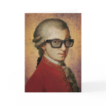Feliz Hipster Mozart Óculos Engraçados