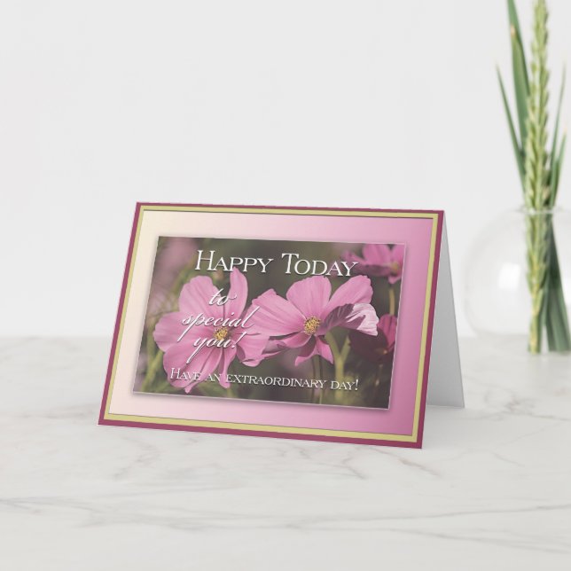 Cartão Feliz hoje (Frente)