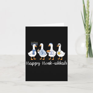 Cartão Feliz Honk-ukkah Hanukkah Ganso Bobo Mulheres Home