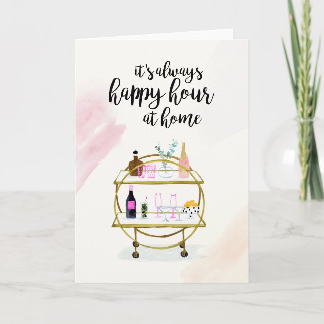 Cartão Feliz Hora em Casa (Frente)