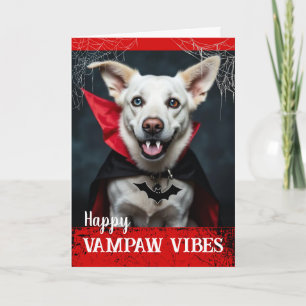 Cartão Feliz Howl-oween com Vibrações de Vampiro Vampaw
