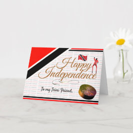 Cartão Feliz Independência editável meu amigo Trini