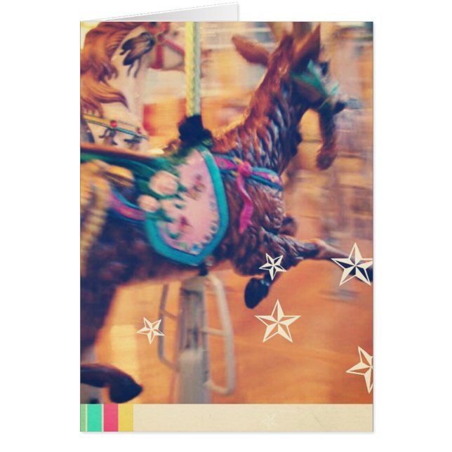 Cartão Feliz Ir Redondo De Capim, Todos Saudações De Vazi (Frente)