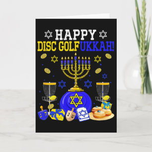 Cartão Feliz Jogador de Disco Golkah de Golfe de Disco Fã