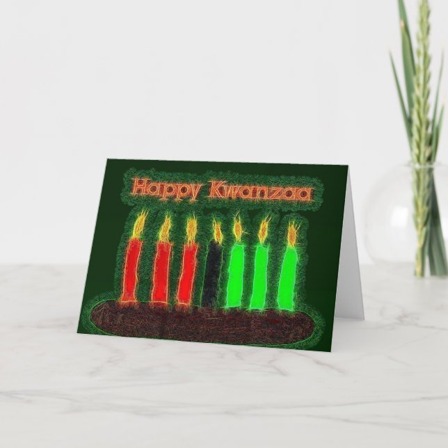 Cartão Feliz Kwanzaa (Frente)