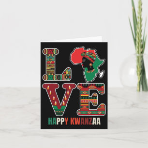 Cartão Feliz Kwanzaa Kinara-sete Velas Princípios De K