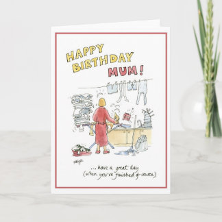 Cartão Feliz mãe de aniversário