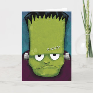 Cartão feliz mal-humorado de Frankenstein | o Dia