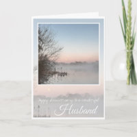 Feliz Marido Aniversário, Lilac Misty Lake,