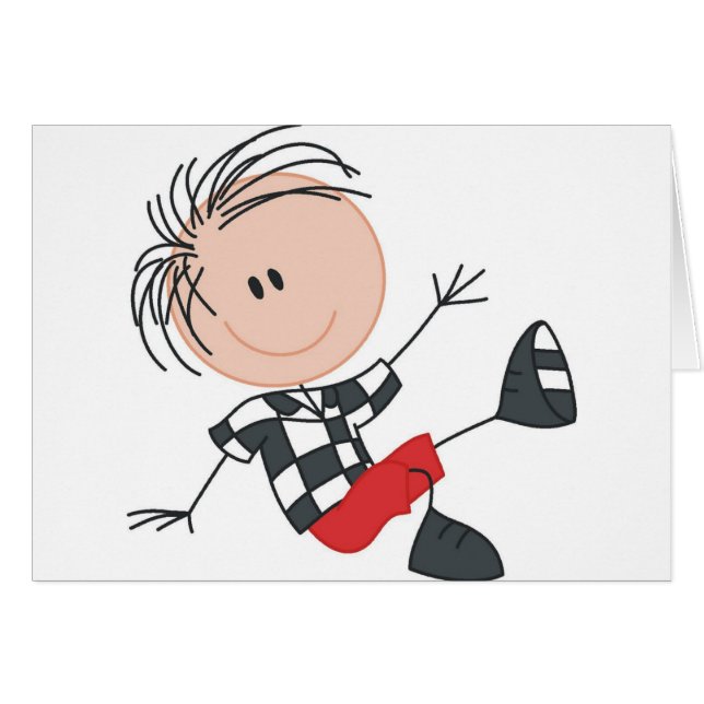 Cartão Feliz Menino (Frente Horizontal)