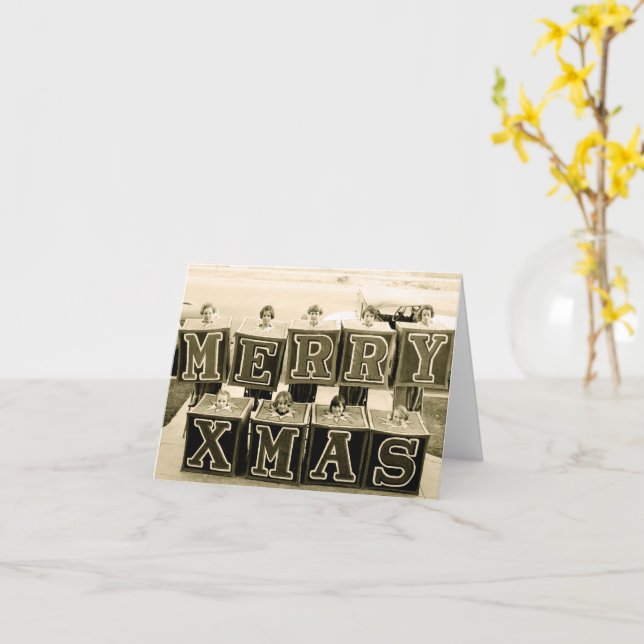 Cartão Feliz Natal, 1933 (Flor Amarela)