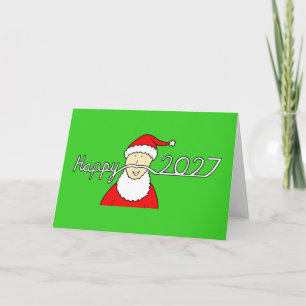Cartão Feliz Natal 2027 Papai Noel